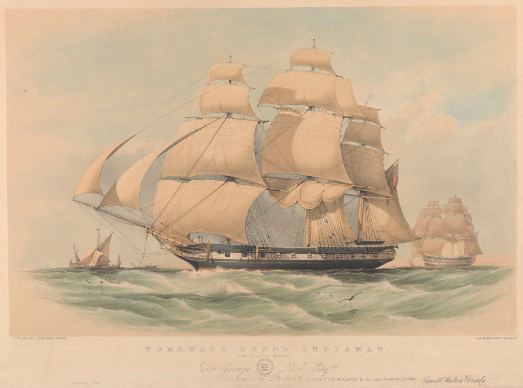 Detail of 'Dartmouth' (1859) by Oswald Walter Brierly