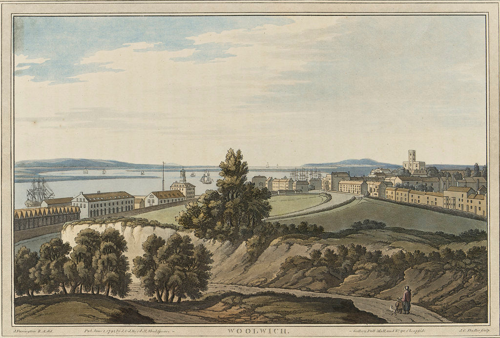 Detail of Woolwich by Joseph Farington