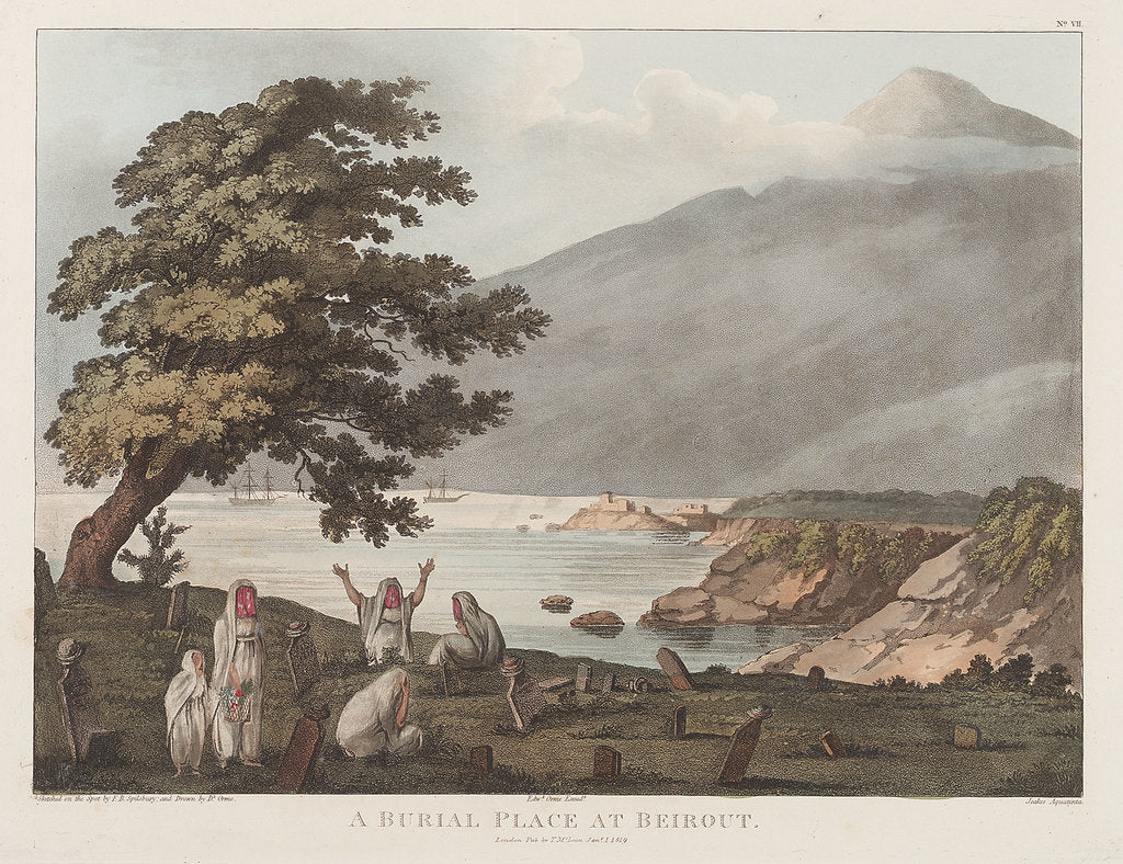 Detail of A burial place at Beirut by F.B. Spilsbury