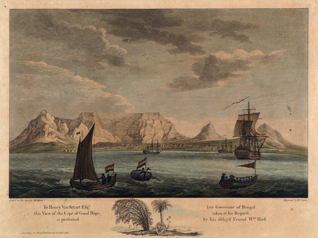 Detail of View of the Cape of Good Hope by Hirst
