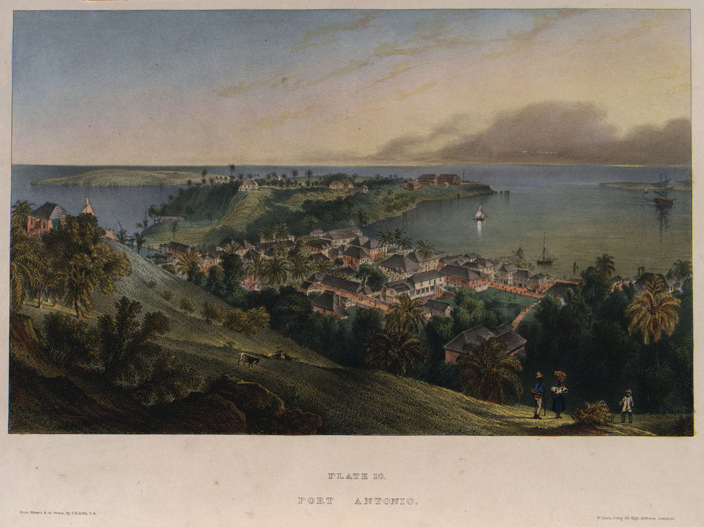 Detail of Port Antonio, Jamaica by J.B. Kidd