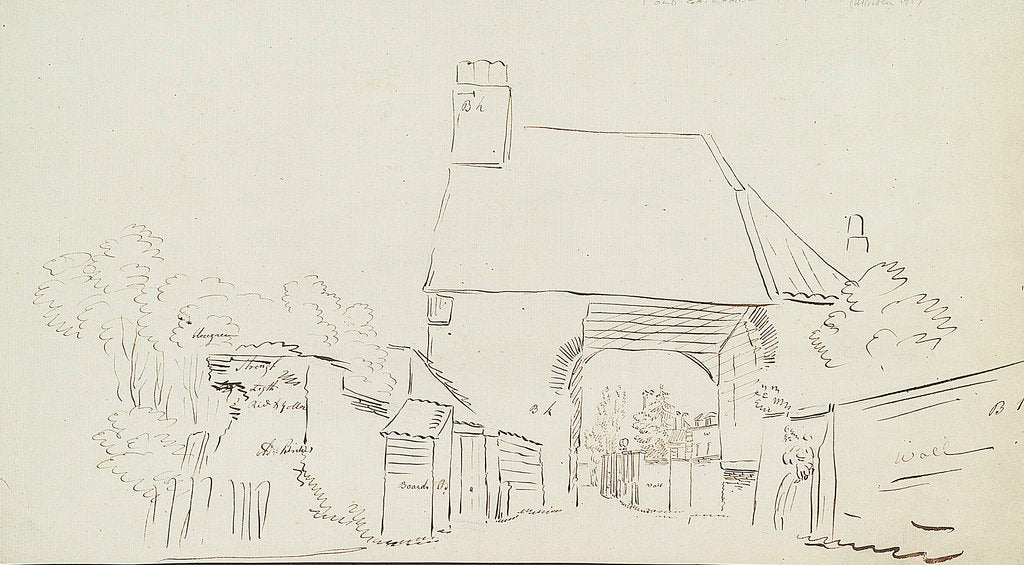 Detail of Old Gatehouse, possibly in Greenwich by unknown
