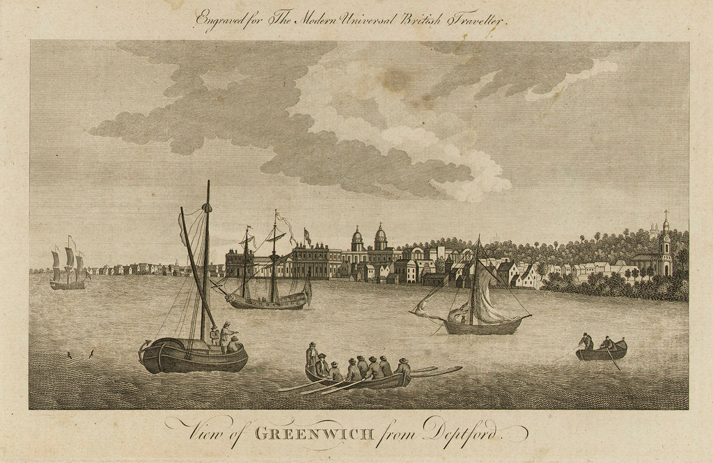 Detail of View of Greenwich from Deptford by unknown