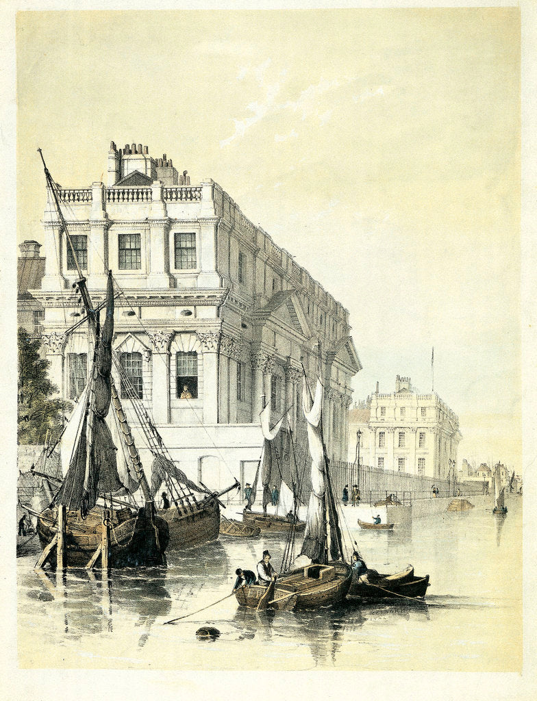 Detail of Greenwich Hospital from the north-east by Edmund Patten