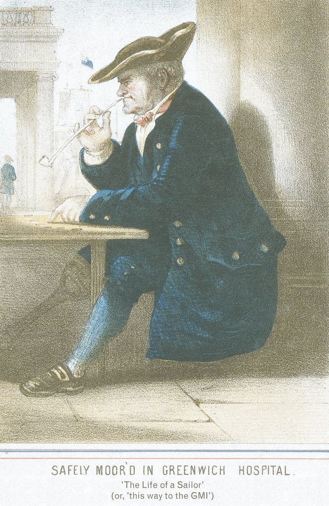 Detail of 'The Life of a Sailor. Composed and arranged for the Piano Forte by M. & N. Hanhart (printers)