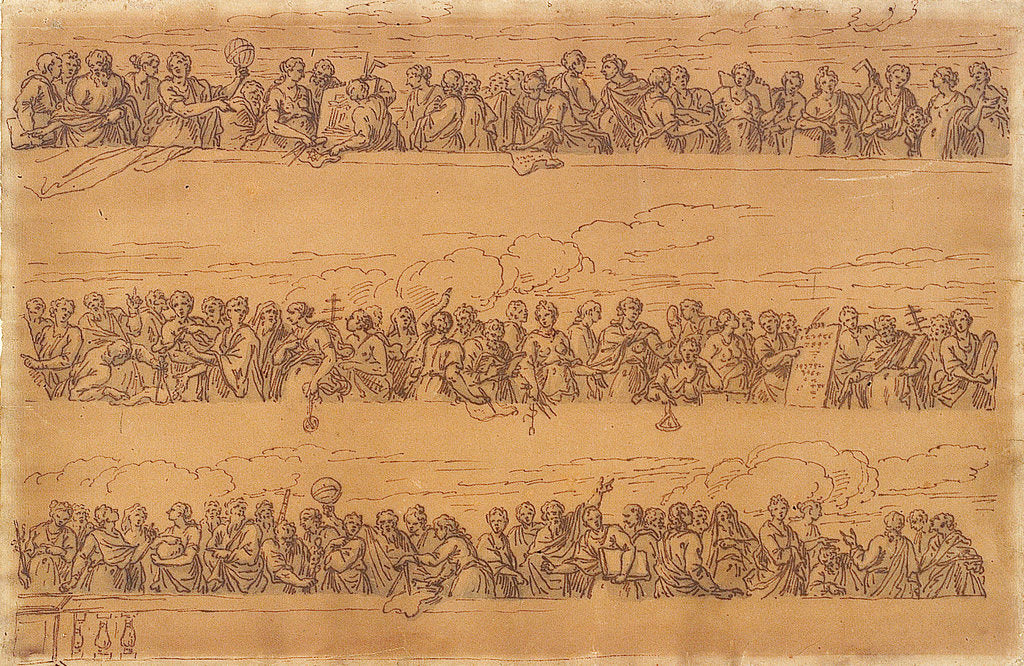Detail of Designs for the ends of the ceiling of the Painted Hall by James Thornhill