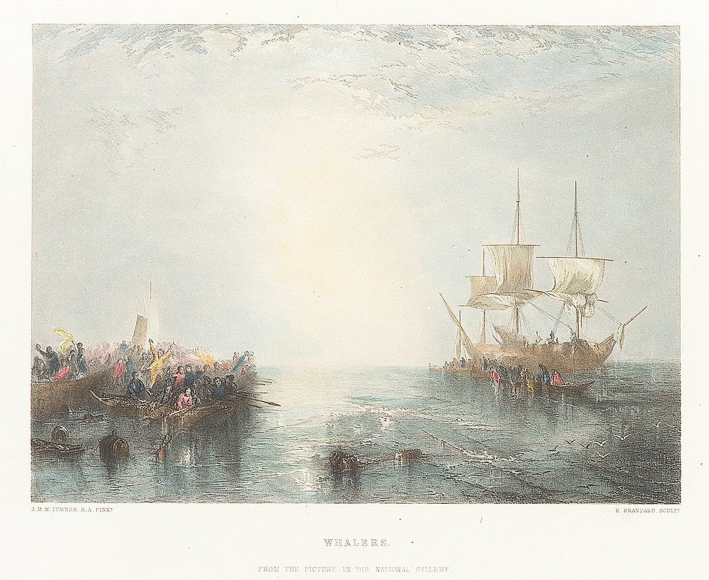 Detail of Whalers. From the picture in the National Gallery by Joseph Mallord William Turner