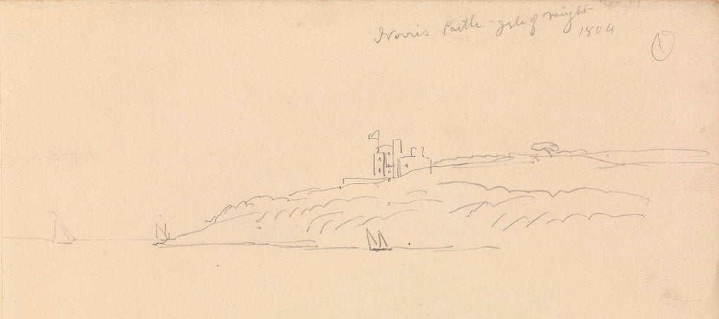 Detail of Norris Castle, Isle of Wight, 1804 by John Christian Schetky