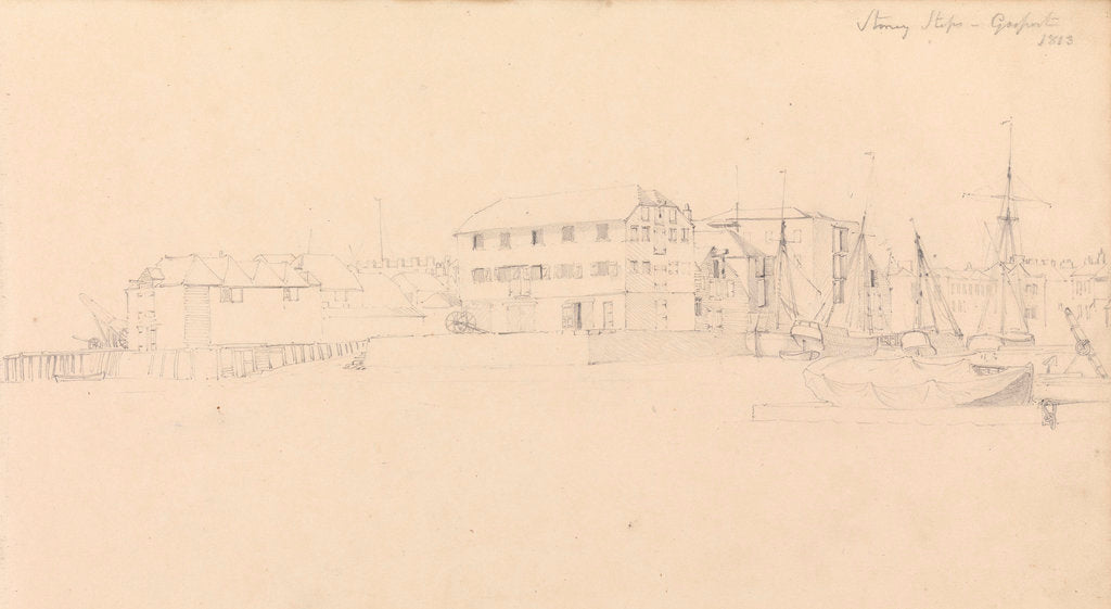 Detail of Stoney Steps, Gosport, 1813 by John Christian Schetky