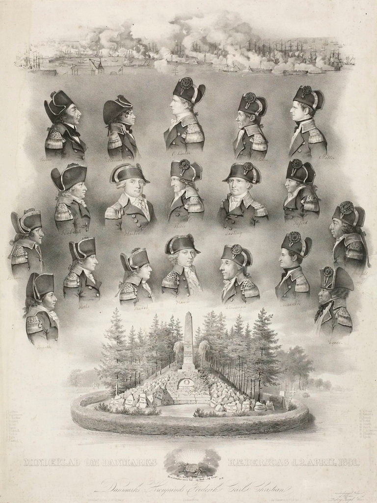 Detail of Mindeblad om Danmarks Haedersdag d.2.April 1801 by Baerentzen & Co.