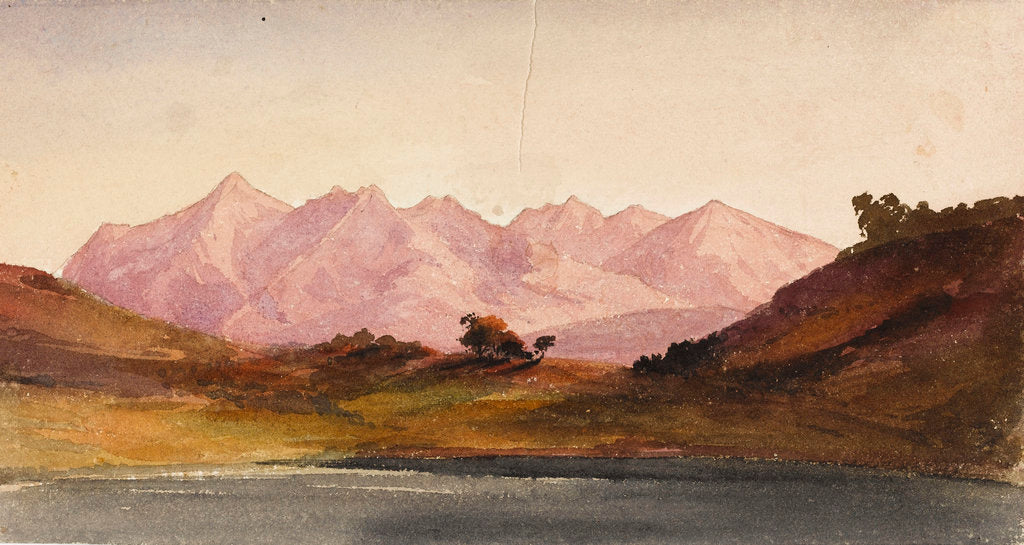 Detail of View from Loch Portree, Skye by Margaret Louisa Herschel