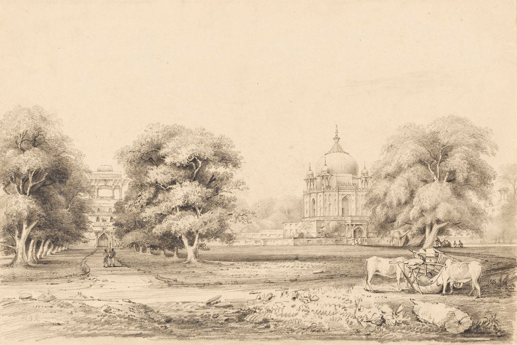 Detail of Sultan Koosroo's tomb at Alahabac by A.G.R. Roberts