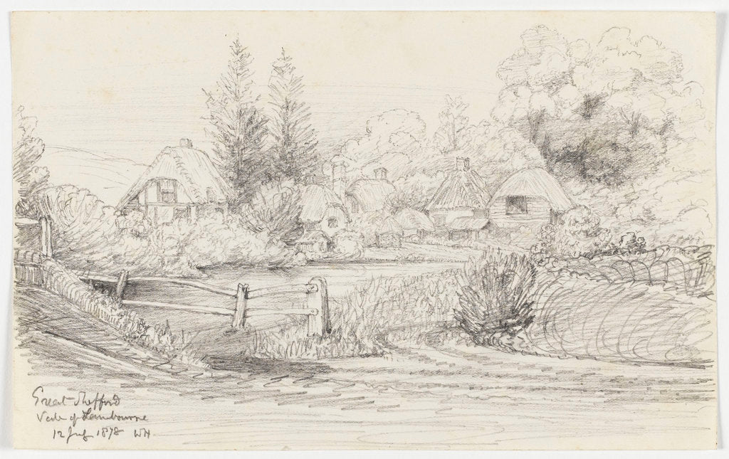 Detail of Great Shefford, Vale of Lambourne, 12 July 1878 by William James Herschel