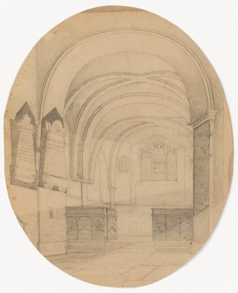 Detail of Interior of Upton Church by Mary Baldwin