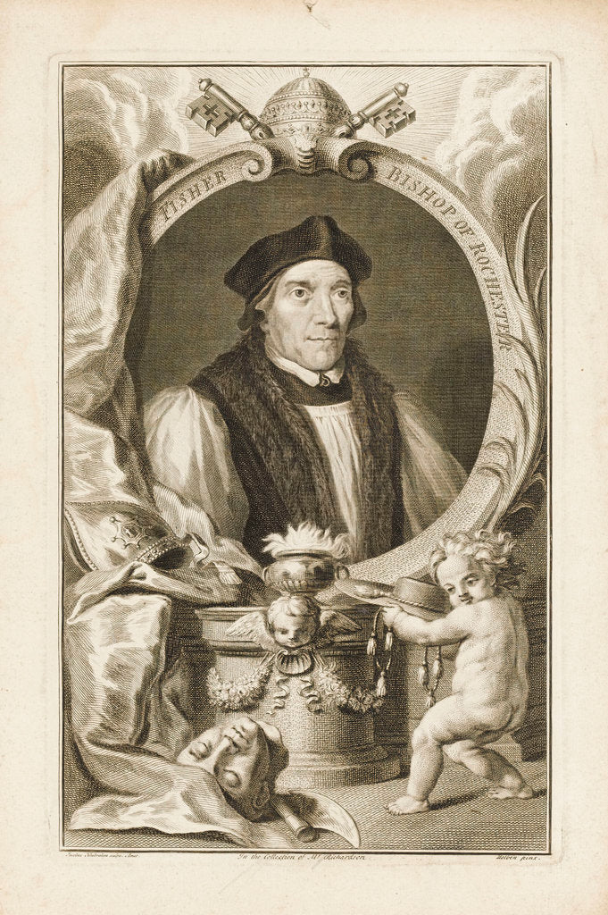 Detail of John Fisher, Bishop of Rochester by Hans Holbein