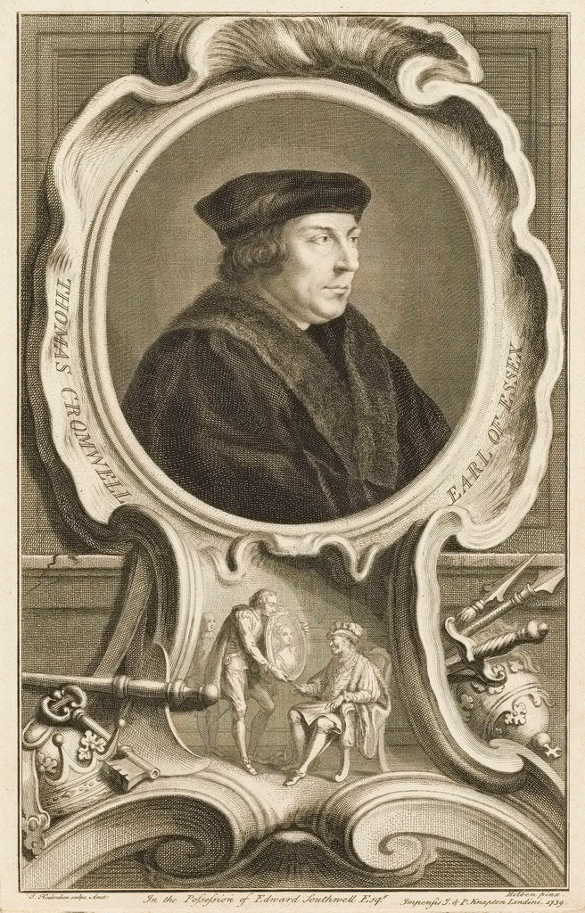 Detail of Thomas Cromwell, Earl of Essex by Hans Holbein