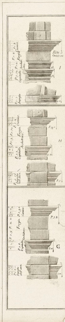 Detail of Illustrations of pillars by unknown