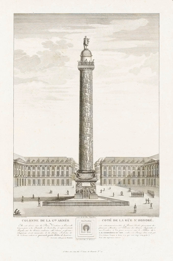 Detail of Colonne de la Gde Armee. Cote de la Rue St Honore by Toussaint