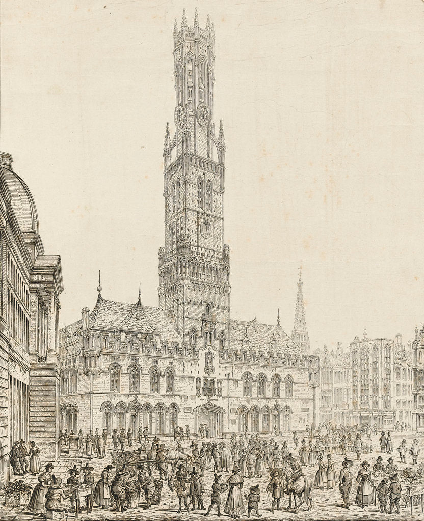 Detail of Bruges by unknown