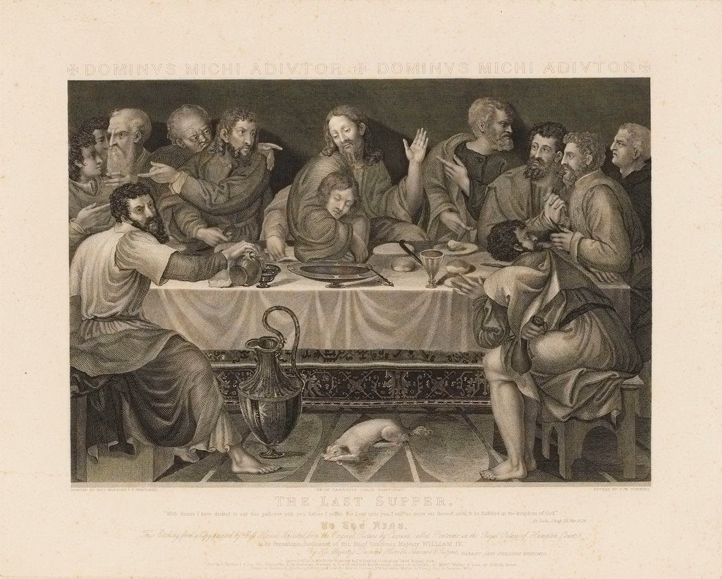 Detail of The Last Supper by Peltro William Tomkins