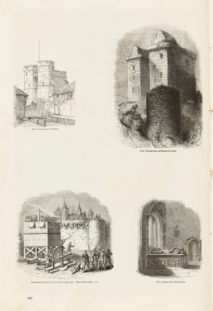 Detail of Page from Charles Knight's 'Old England: A Pictorial Museum' by unknown