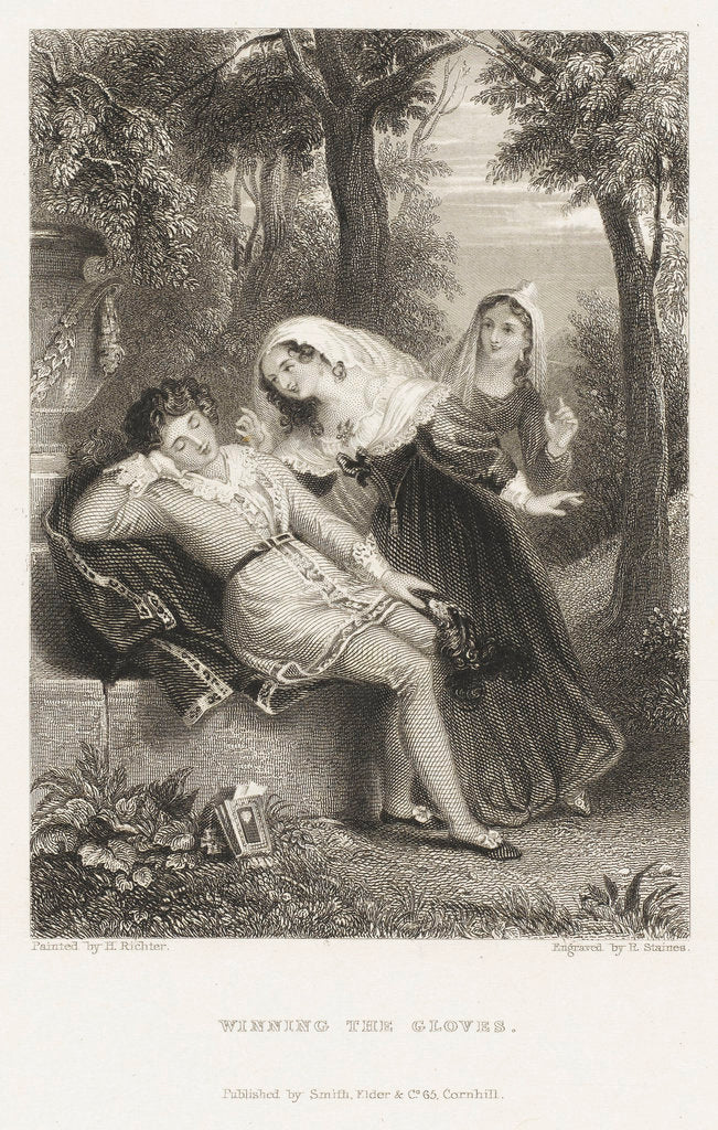 Detail of Winning the Gloves by Henry James Richter
