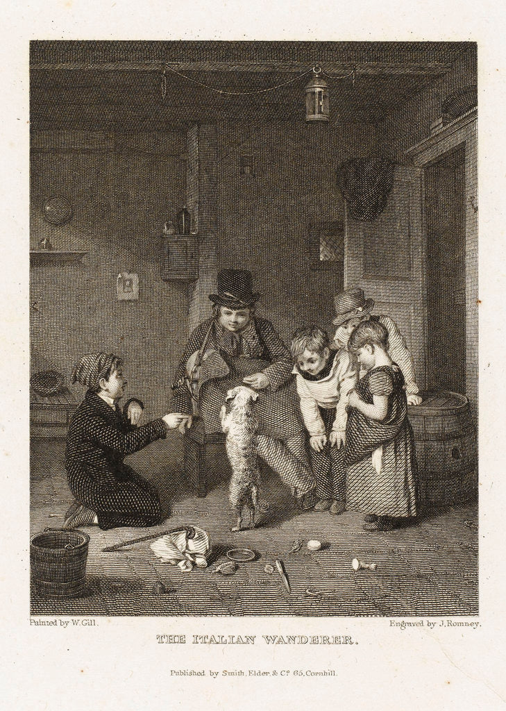 Detail of The Italian Wanderer by W. Gill