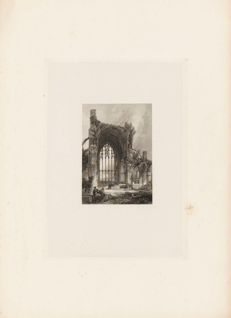 Detail of Ruins of a church by unknown