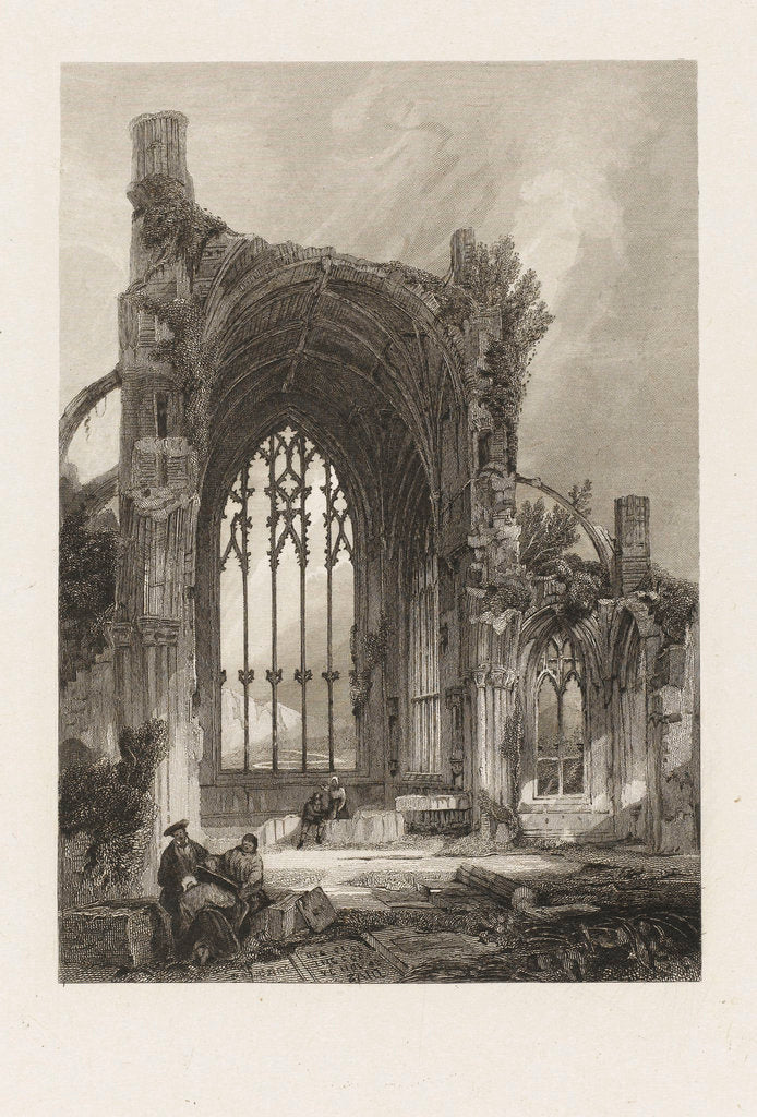 Detail of Ruins of a church by unknown