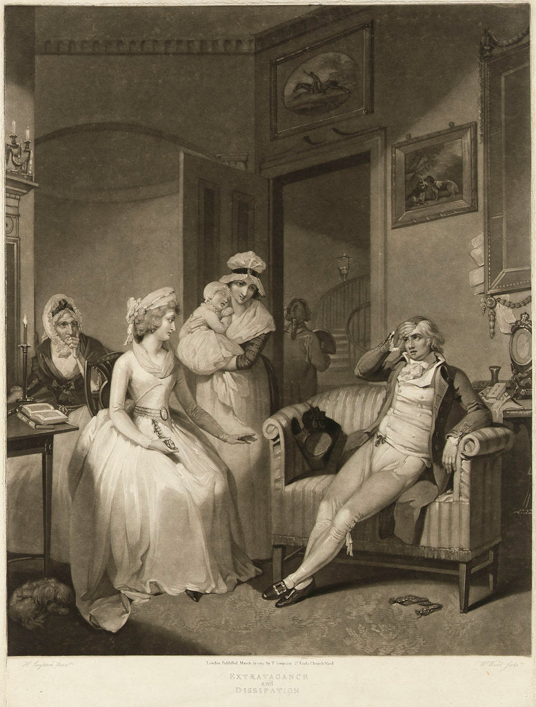Detail of Extravagance and Dissipation by Henry Singleton