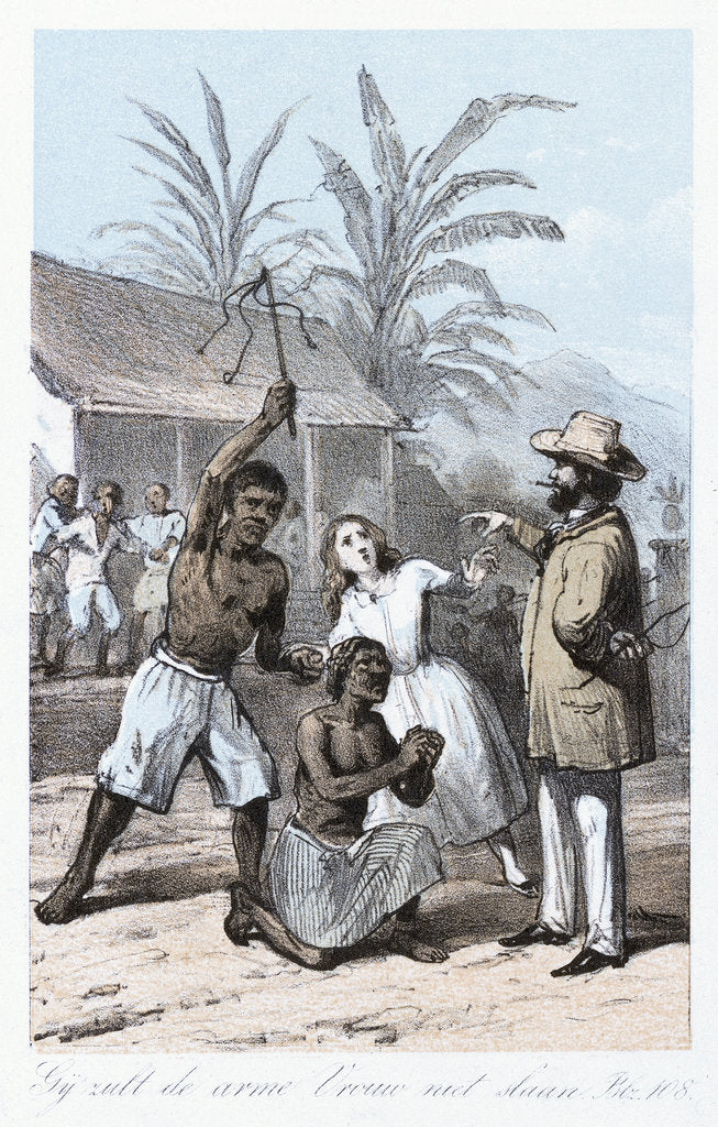 Detail of Slave being whipped by unknown