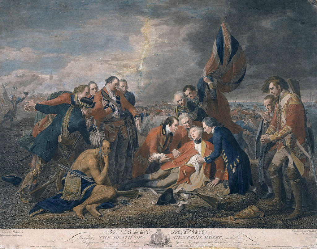 Detail of The death of General Wolfe by Benjamin West