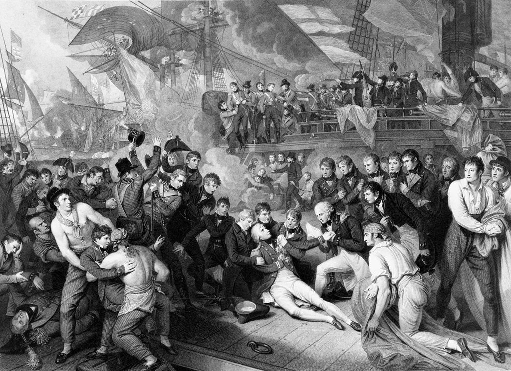 Detail of Death of Nelson by Benjamin West