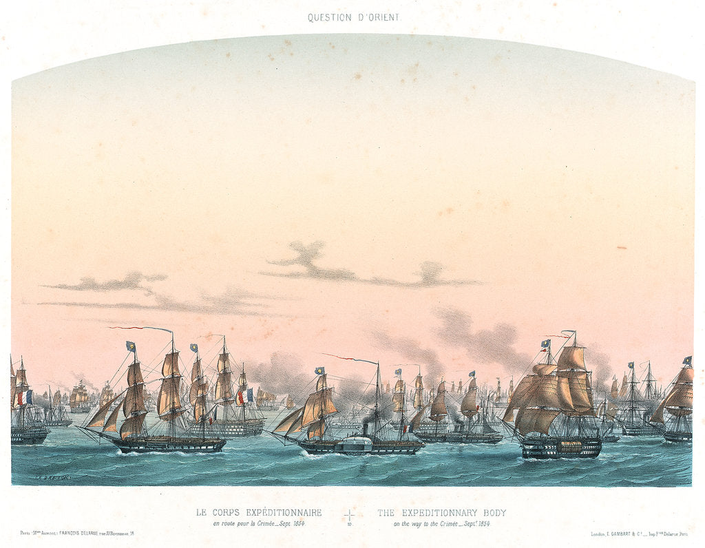 Detail of The expeditionary body on the way to the Crimea - September 1854 by Louis Le Breton