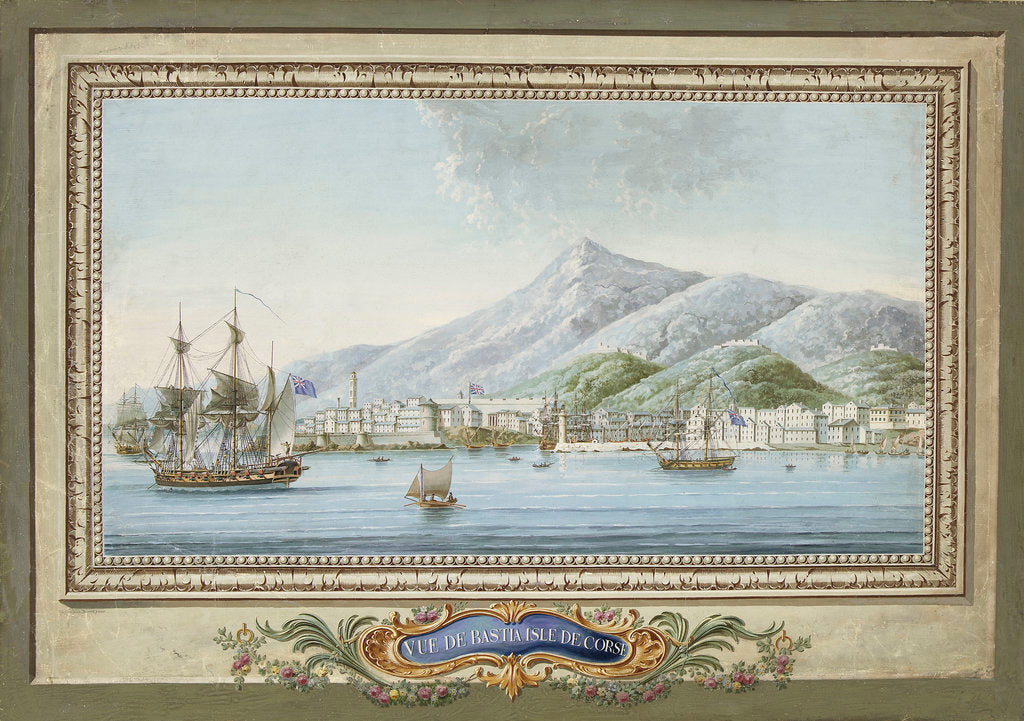 Detail of View of Bastia, Corsica by Zacharie F