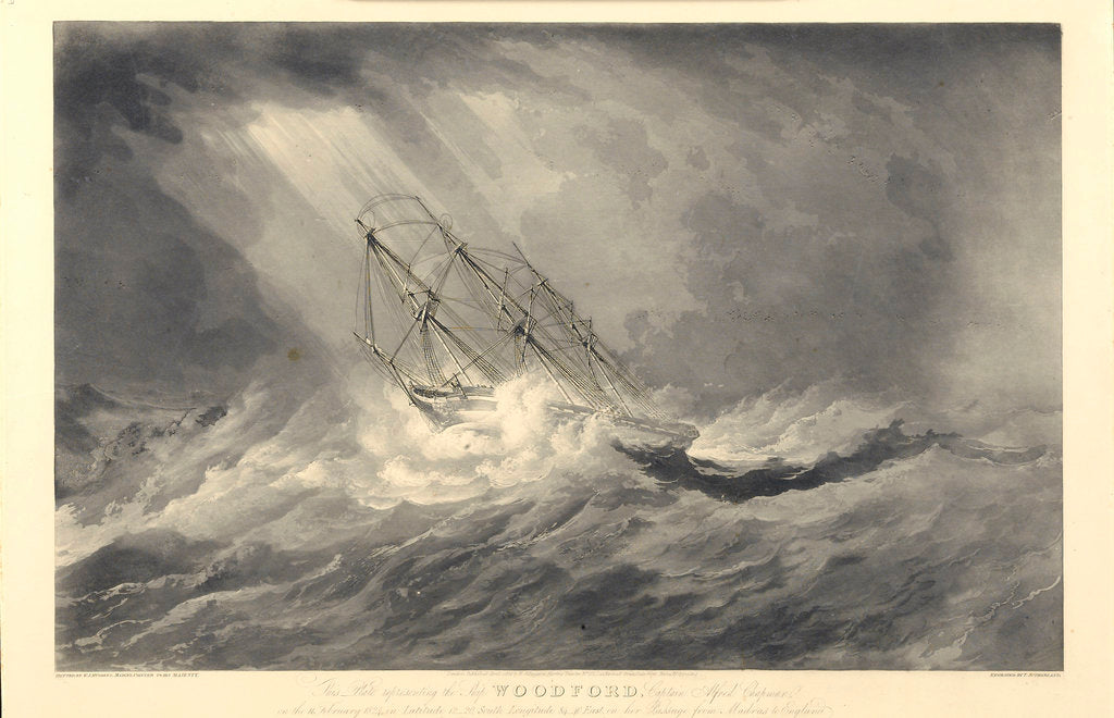 Detail of The ship 'Woodford' by William John Huggins