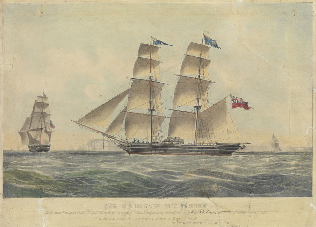 Detail of The brig 'Camden' by Dean & Law