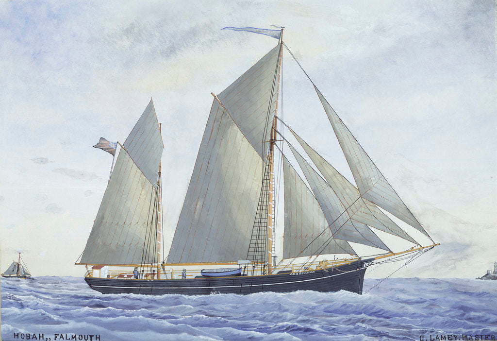 Detail of 'Hobah' under way by unknown