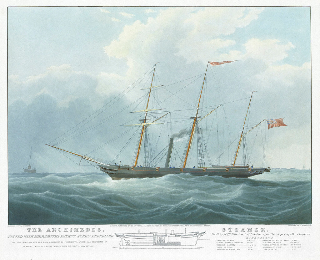 Detail of The 'Archimedes' by William John Huggins