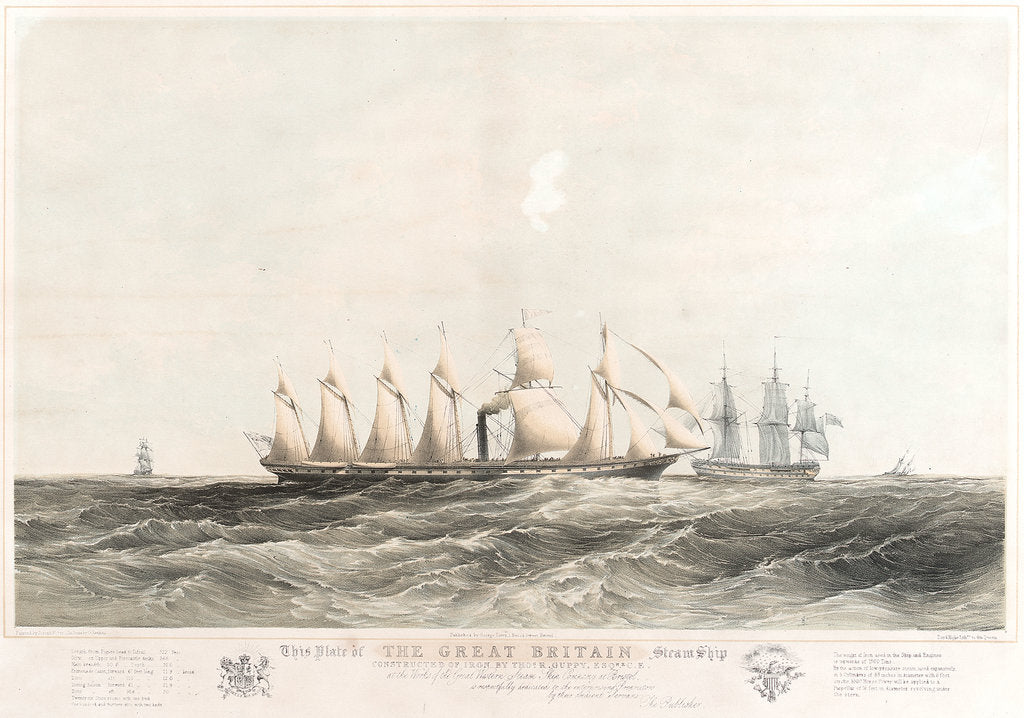 Detail of The SS 'Great Britain' by Joseph Walter