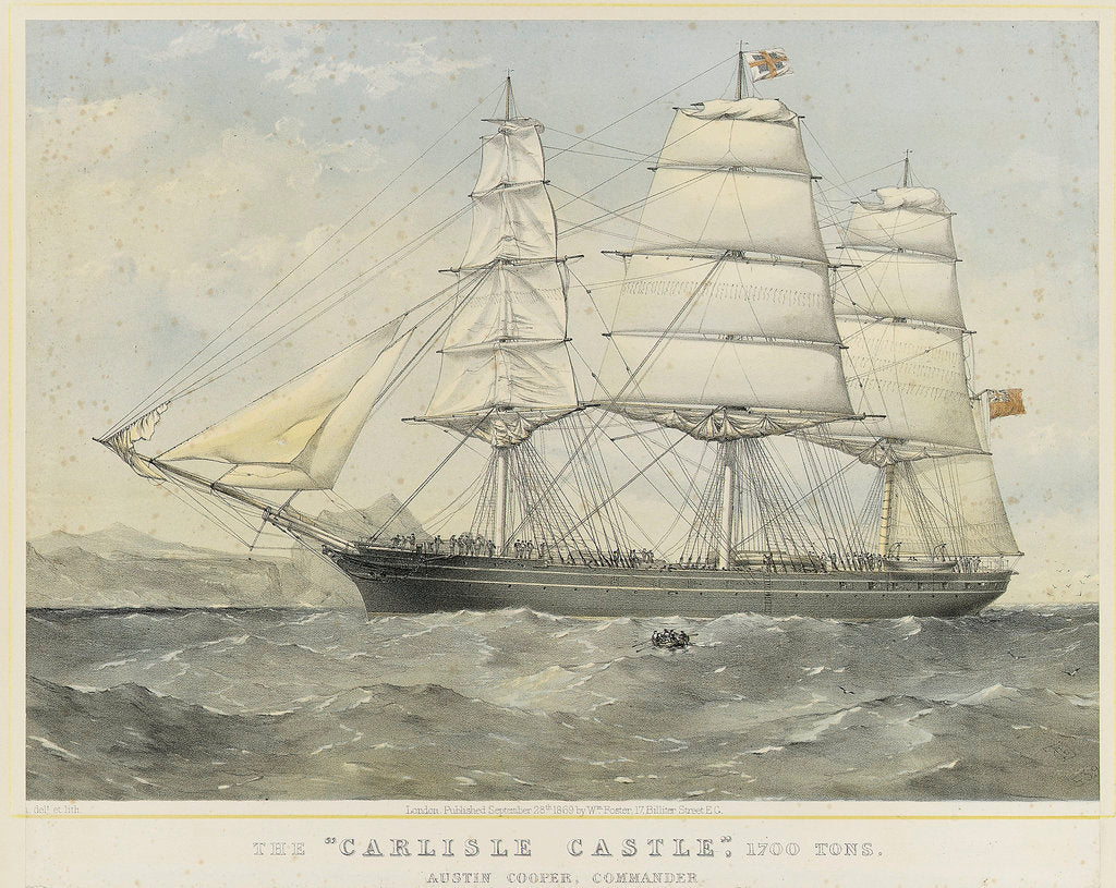 Detail of The 'Carlisle Castle' by Thomas Goldsworth Dutton