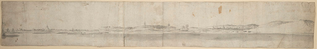 Detail of The south end of Texel by Willem van de Velde the Elder