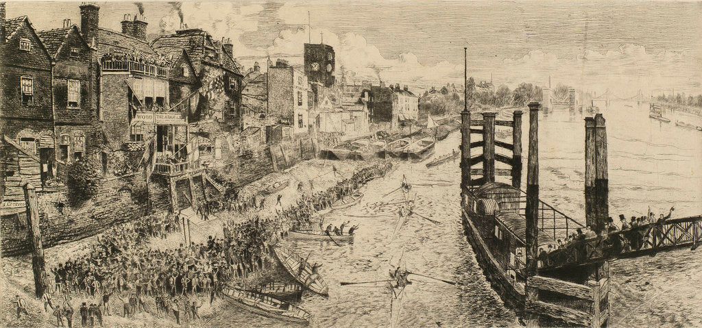 Detail of The last Chelsea Regatta by William Greaves