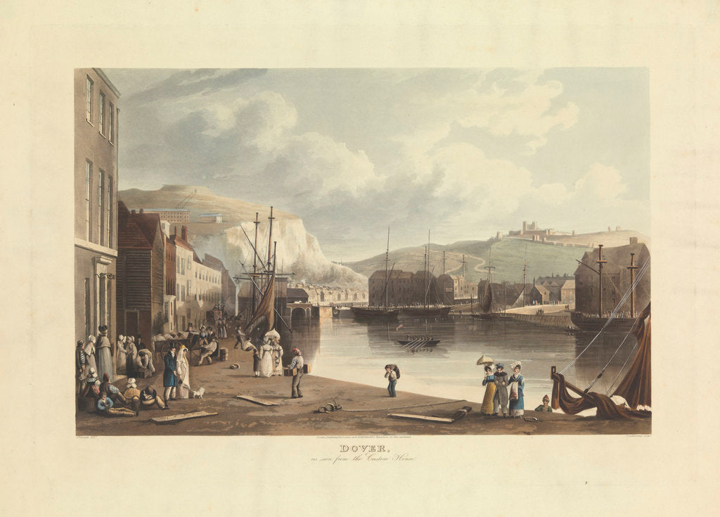 Detail of Dover as seen from the Custom House by John Gendall