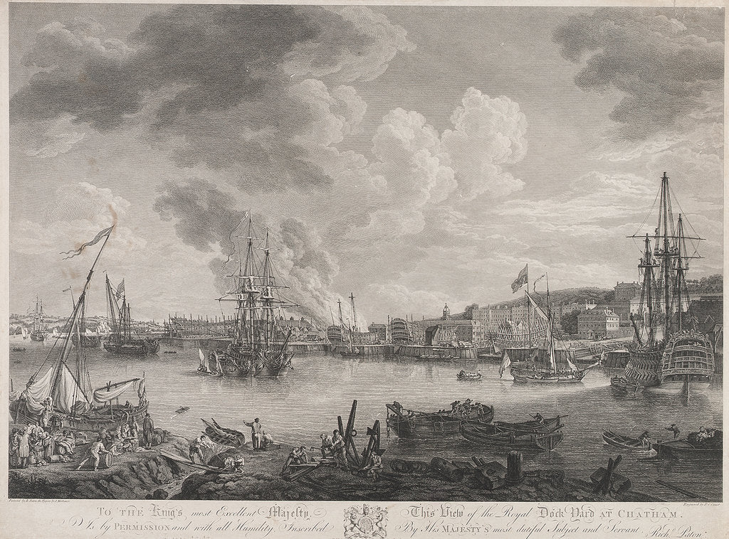 Detail of Chatham dockyard by Richard Paton