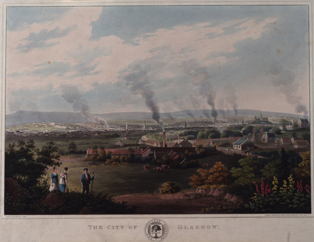 Detail of The city of Glasgow by I. Clark