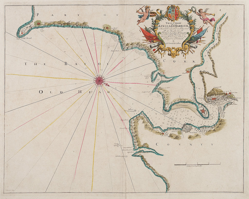 Detail of Map of Kingsale Harbour by F. Harris