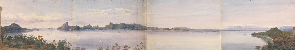 Detail of Panorama of Rio de Janeiro, Brazil by Edward Gennys Fanshawe