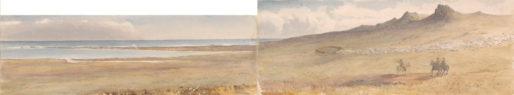 Detail of Mount William, Falkland Islands, May 1849 by Edward Gennys Fanshawe