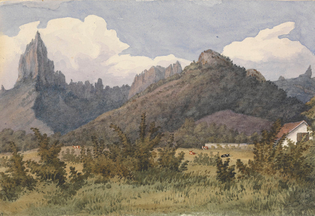 Detail of In Eimeo [Moorea, Society Islands], Augt 27th 1849 by Edward Gennys Fanshawe